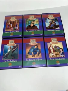 Lot Of 6 Nest Animated Stories From The Bible New Testament Jesus / Heaven - Foto 1 di 3