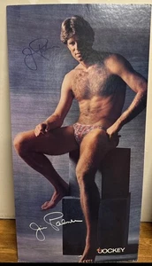 Jim Palmer Model Leinwand Jockey Poster signiert authentisch Werbung plus gedruckt - Bild 1 von 1