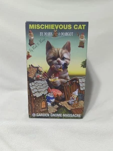 Mischievous Cat Garden Gnome Massacre By Mark & Margot - Picture 1 of 14