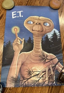 Vintage 1985 E.T. The Extra Terrestrial Universal Studios Poster Mcdonald's - Bild 1 von 5