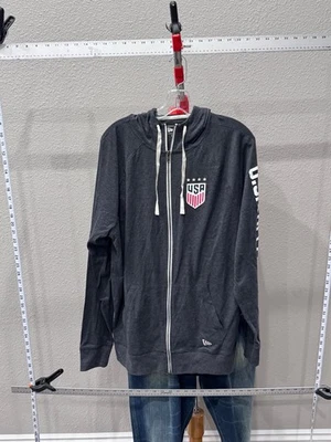NUEVO CON ETIQUETAS New Era Team USA Fútbol Cremallera SUÉTER Grande L  Foto 1 de 4
