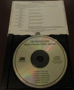 TIM RUSHLOW ALBUM PREVIEW RADIO SPECIAL INTERVIEW DISC PROMO CD - Bild 1 von 1