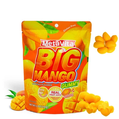 1 paquete de gomitas de mango pelables jugosas exfoliantes de mango envueltas individualmente 5 oz Foto 1 de 4