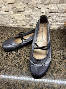 Arcopedico Portugal Shoes Womens 40 Mary Jane Black Leather Round Toe Comfort - Picture 1 of 6