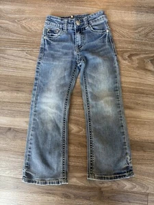 Rodeo Girl Jeans Youth 5 Embroidery Adjustable Elastic Waist - Picture 1 of 3
