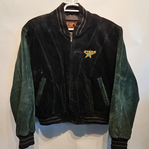 Vtg Minnesota North Stars NHL Hockey Suede Varsity Lettermen Jacket Mens XL Cover