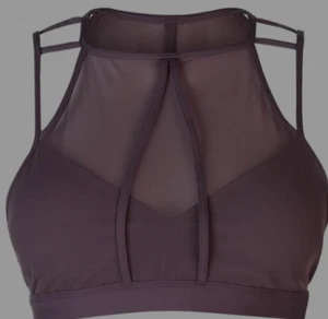 Reebok Dance Strap Bra Ladies Almost Grey UK Size UK L #REF17 - Picture 1 of 3