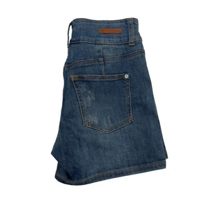 Pilcro Anthropologie Denim Shorts High Waist Distressed Blue Jeans Gr. 26 - Bild 1 von 7
