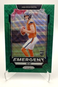 2024 Panini Prizm - Bo Nix - #3 Emergent Green Wave Prizm (RC) - Denver Broncos - Bild 1 von 2