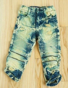 RED APE BOY'S MOTO JEANS PANTS SIZE 3T (18" Waist 14" Inseam) - Picture 1 of 2