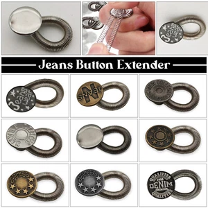 Botones extensores de cintura elásticos resorte vaquero expansores para vestidos de maternidad pantalón - Imagen 1 de 22