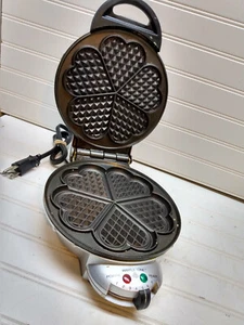Waffler antiadherente desayuno antiadherente Villaware UNO Heart Round 8 - Imagen 1 de 8
