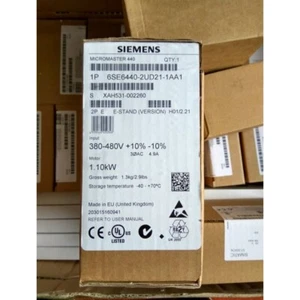 New Siemens 6SE6 440-2UD21-1AA1 6SE6440-2UD21-1AA1 MICROMASTER440 without filter - Picture 1 of 1