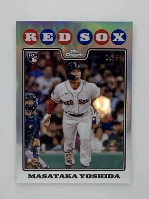 2023 Topps Chrome Lids Mitchell & Ness 2008 Masataka Yoshida RC Refractor /99 - Image 1 of 2