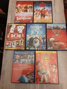 WALT DISNEY DVD BUNDLE 7 TITLES PRE OWNED,  Frozen, toy story, wreck it Ralph, - Foto 1 di 6