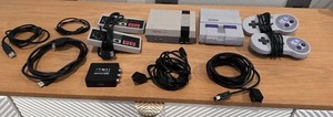 Authentic SNES & Nintendo Mini Consoles with pre loaded classic games!