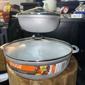 IMUSA 1.5/ 7.0qt Cast aluminum Caldero 2pc Set with Glass Lid - 18/30cm - Picture 1 of 6