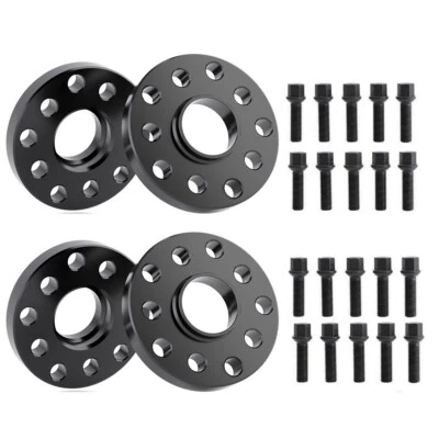 4x for Audi VolksWagen Staggered Wheel Spacers 5x100 5x112 15 MM & 20 MM 57.1 mm - Image 1 of 4