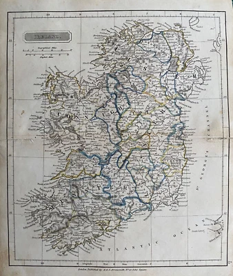 1820 Antique Map; Ireland by Aaron Arrowsmith - Image 1 of 2