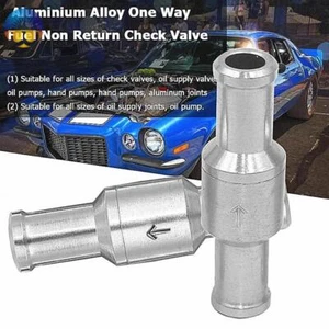 6/8/10/12mm One-way Check Valve Aluminium Fuel Water Air Vacuum Carburettor 2pcs - Picture 1 of 13