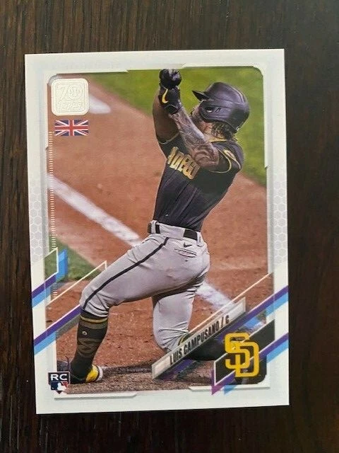 2021 TOPPS UK EDITION ROOKIE CARD SAN DIEGO PADRES LUIS CAMPUSANO #48 - Image 1 of 1
