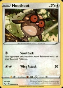 2x (SWSH01-143) Hoothoot (C) Pokemon Sword & Shield Card # 143 - Picture 1 of 1