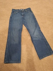 Wrangler Retro Kids Jeans Cotton Relaxed Boot Denim Blue 12 - Picture 1 of 4