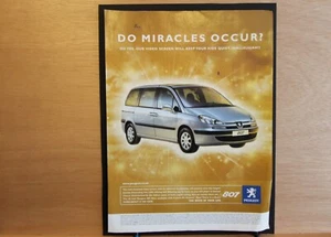 Original PEUGEOT 807 magazine advert frame-ready wall-art flat-pack - Picture 1 of 1