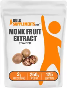 BulkSupplements Monk Fruit Extract Powder - Natural Sweetener - Sugar Substitute - Picture 1 of 12