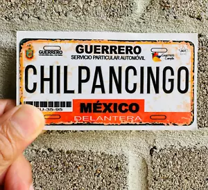 2 PCS Decorative Chilpancingo Guerrero License Plate Stickers Weatherproof - Foto 1 di 3