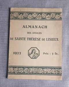 Almanach des annales de Sainte Thérèse de Lisieux 1933 - Imagen 1 de 1