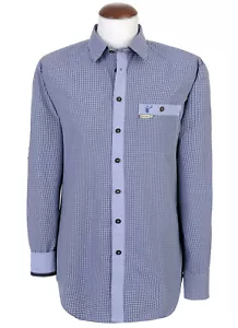 Trachtenhemd Dorf Spieth & Wensky 4 Farben kariert slim Fit Krempelarm S - 3XL - Bild 1 von 8