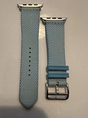 Apple Watch Hermès - 45mm Bleu Céleste/Écru Toile H Single Tour Band