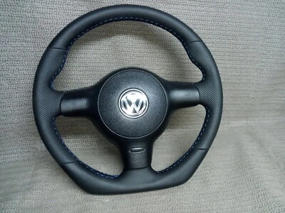 Sport Lenkrad VW Lupo 6N  Polo 6n2  Neu Beziehen Ohne Tausch !! - Bild 1 von 2