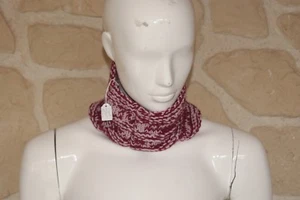 Tour de cou snood bordeaux et rose neuf pour enfant (ch) - Imagen 1 de 1