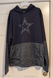 Men's Dallas Cowboys Navy Charcoal Wiley Pullover Hoodie Pullover NWOT - Picture 1 of 4