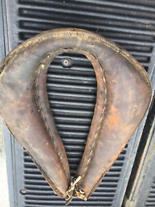 Vintage Leather Horse Mule Ox Collar WESTERN FARM RANCH COUNTRY Rustic Decor