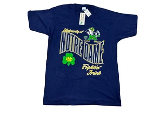 Vintage New 90s Salem Sportswear Notre Dame T Shirt Single Stitch Mens Size L - Picture 1 of 6
