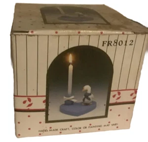 1988 Boxed Candle Holder Goose With Bow Home Decor. 2 - Picture 1 of 3