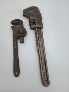 Walworth 6" Pipe Wrench & 9" Auto Monkey Wrench Vintage Tool - Picture 1 of 7