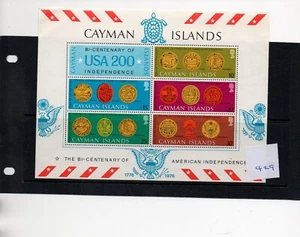 Cayman Is. - Hoja Miniatura (CMV 429) EE. UU. Bicentenario - Como Nueva - Imagen 1 de 1