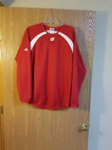 Wisconsin Badgers Majestic Therma Pullover Sudadera Adulto M - Imagen 1 de 3