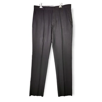 Cintas Work Pants Men's Size 38 X 37  Unhemmed Trousers Black Regeneration - Image 1 of 4