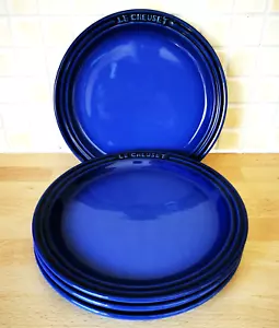 Juego de 4 platos de postre laterales de ensalada azul Le Creuset Marsella - 18 cm de diámetro nuevo - Imagen 1 de 10