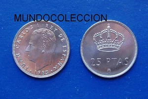MONEDA DE 25 PESETAS 1983 M Juan Carlos I S/C - SPAIN km#824 UNC - Picture 1 of 1