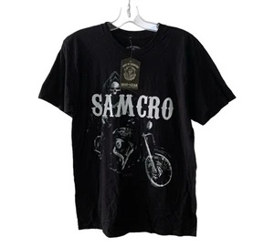 Sons of Anarchy Reaper SAMCRO Men’s Graphic T Shirt Size XL Black Bikercore - Picture 1 of 8