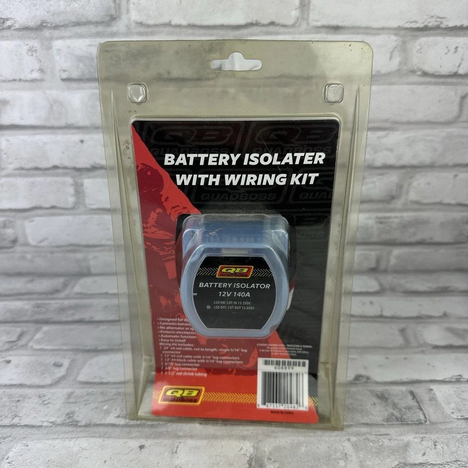 QuadBoss 608899 Battery Isolator W/Wiring Kit New In Package - Image 1 of 2