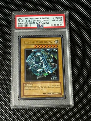 YUGIOH PSA 10 2004 Blue-Eyes White Dragon JMP-EN001 Ultra Rare EN Variant *4544 - Image 1 of 2