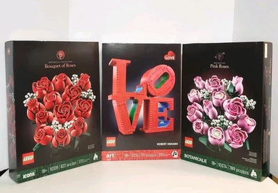 LEGO Love And Bouquet of Roses Sets 31214/10328/10374 BRAND NEW/SEALED  - Image 1 of 4