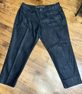 Avenue Jeans donna 16 pantaloni denim scuro più tasche frontali piatte A6 - Foto 1 di 5
